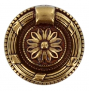 25,0 PZ Di MANIGLIA OTTONE 12235 D  37 MM PATINE**