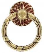 25,0 PZ Di MANIGLIA OTTONE 09236 D 34X43 MM PATINE**