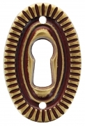 50,0 PZ Di BOCCHETTA OTTONE 30643 25X38 MM PATINE**