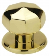 2,0 PZ Di POMOLO OTTONE OTTAGONALE 70 MM LUCIDO VERNIC