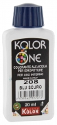 12,0 PZ Di COLORANTE KOLOR ONE ML.20 N.208 BLU SCURO
