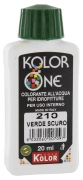 12,0 PZ Di COLORANTE KOLOR ONE ML.20 N.210 VERDE SCURO