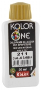 12,0 PZ Di COLORANTE KOLOR ONE ML.20 N.211 GIALLO SABBIA