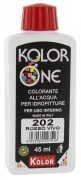 12,0 PZ Di COLORANTE KOLOR ONE ML.45 N.202 ROSSO VIVO