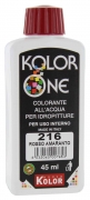 12,0 PZ Di COLORANTE KOLOR ONE ML.45 N.216 ROSSO AMARAN.
