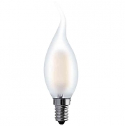 10,0 PZ Di LED FIAMMA 4,0W E14 LUMEN 470-2700K FIL. SAT.