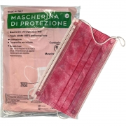 1,0 CF Di MASCHERINA CHIRURGICA COL.ROSA PZ 10
