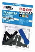 1,0 PZ Di ZANZARIERA IRS CLARISSA BL 4 ANGOLI + ROTELLA