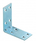 50,0 PZ Di PIASTRINA AD ANGOLO ZINCATA 8 FORI 40X2X40 MM**