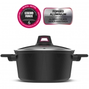 1,0 PZ Di PENTOLA TAURUS KCK4024 D 24 CM CON COPERCHIO