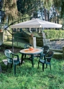 1,0 PZ Di OMBRELLONE DECENT ACCIAIO FLYN D 300 CM ECR