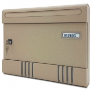 1,0 PZ Di CASSETTA POSTALE ALUBOX SIR/E 36,5X7X29 CM SABBIA