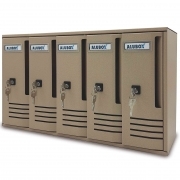 1,0 PZ Di CASSETTA POSTALE ALUBOX CUBO C5 52X17,5X30 SABBIA
