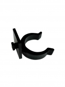 100,0 PZ Di GANCIO ABS 28 MM ZOCCOLO RESINA ALLUMINIO*