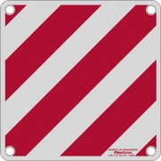 1,0 PZ Di CARTELLO CARICO SPORGENTE ALLUMINIO 50X50 OMOLOGAT