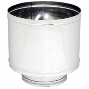 1,0 PZ Di FUMAIOLO A BOTTE INOX AISI 304 D  8 CM