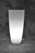1,0 PZ Di VASO HOME LIGHT TONDO D 40X90 CM GHIACCIO BIANCO