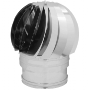 1,0 PZ Di FUMAIOLO TURBO INOX AISI 304 C/CUSCINETTI D 25 CM