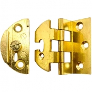 6,0 PZ Di CERNIERA ALI ZANCATE CON ASOLA BRONZATA 40X35 MM