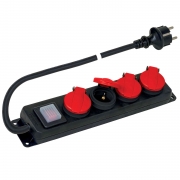 1,0 PZ Di POLYPOOL PP2508 MULT. 4 PRESE SCHUKO IP44