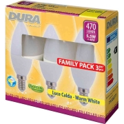 10,0 PZ Di LED SET 3 OLIVA W5,5E14 LUMEN470-3000K CALDA