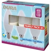 10,0 PZ Di LED SET 3 OLIVA W5,5E14 LUMEN480-6500K FREDDA