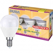 10,0 PZ Di LED SET 3 SFERA W5,5E27 LUMEN470-3000K CALDA
