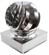 1,0 PZ Di FUMAIOLO TURBO INOX AISI 304 C/CUSCINETTI 37X37 CM