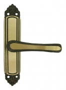 4,0 BL Di BL CREMONESE OTTONE GIGLIO IMPUGN MANIGL C/FORI