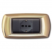 1,0 PZ Di PLACCA LIFE MOD. LIVING PLAST. ORO 4P