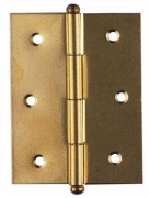 6,0 BL Di BL CERNIERA ACCIAIO OTTONATO 35X40 MM 2 PZ