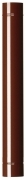 6,0 PZ Di TUBO PER STUFA H 100 CM D 14 CM MARRONE
