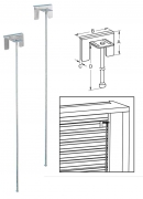 50,0 PZ Di SICURA PER TAPPARELLA PLASTICA ASTA 39X480 MM