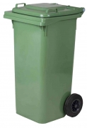 1,0 PZ Di PATTUMIERA 120 L CON RUOTE VERDE MP