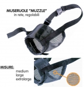 1,0 PZ Di MUSERUOLA PER CANI MUZZLE IN RETE TAGLIA XL
