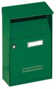 1,0 PZ Di CASSETTA POSTALE ALUBOX FT LAMIERA VERDE