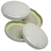 1,0 CF Di CAPSULA PER BARATTOLO D 70 MM 100 PZ BIANCO