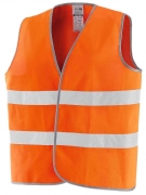 1,0 PZ Di GILET ALTA VISIBILITA ARANCIO OMOLOGATO