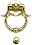 1,0 PZ Di BATTENTE OTTONE BAROCCO 165 MM LUCIDO VERNIC