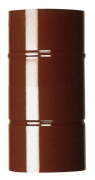 1,0 PZ Di TUBO PER STUFA H  25 CM D 10 CM MARRONE