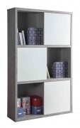 1,0 PZ Di PRATICO LIBRERIA 35,5X120XH194,5 CM CEMENTO