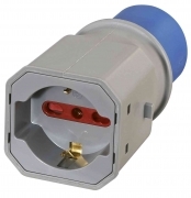 1,0 PZ Di ADATTATORE INDUSTR. 16A 220 V- BIP/SCHU FIG.8