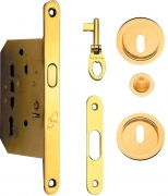 1,0 PZ Di KIT PORTA SCORR NICCHIA D 48 MM F CHIAVE ORO LUC