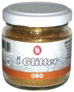 6,0 PZ Di GLITTER POLVERE GR.50 COLORE ORO