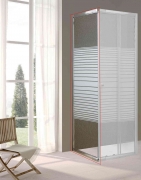 1,0 PZ Di PARETE FISSA CRISTALLO TRASP. SER. 6 MM 64/70 CM L