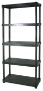 1,0 PZ Di SCAFFALE RESINA 5 RIPIANI 90X40XH188 CM