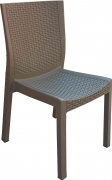 1,0 PZ Di SEDIA RESINA EFFETTO RATTAN PANAREA TORTORA