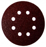 50,0 PZ Di DISCO ABRASIVO VELCRO 8 FORI D 125 MM GRANA  60