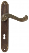 4,0 BL Di BL MANIGLIA OTTONE BRONZATO BAROCCO Q.8/70