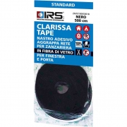 1,0 PZ Di NASTRO AGGRAPPA RETE ZANZARIERA 5 M NERO